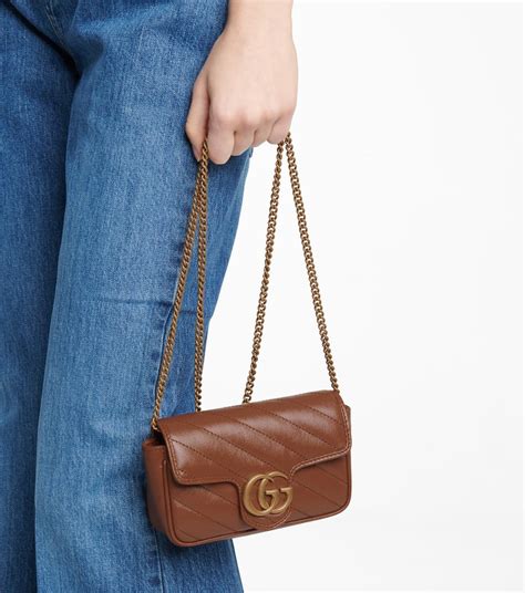 gucci marmont super mini brown|gucci marmont dusty pink small.